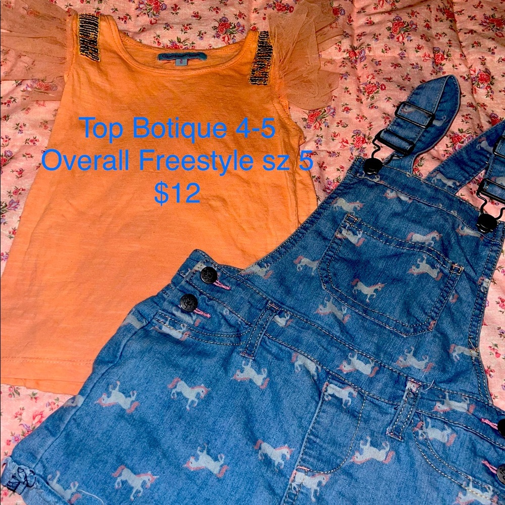 Short overall Unicorn with Shirt